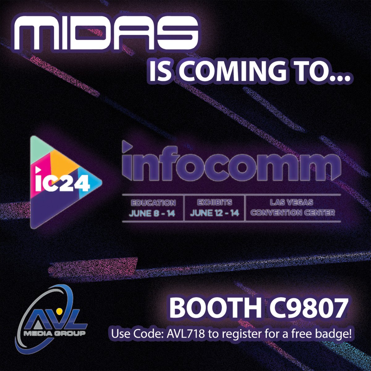 MIDASconsoles's tweet photo. #TradeshowTuesday - We're coming back to the States! 🇺🇸
Come see us at @infocommshow where we'll be with @AVLMediaGroup in Booth C9807 from June 12 - 14 🤘
#midasconsoles #infocomm #hd96 #lasvegas #avlmediagroup #soundengineer #audioengineer #livesound #liveevent https://t.co/MHHidJDaeu