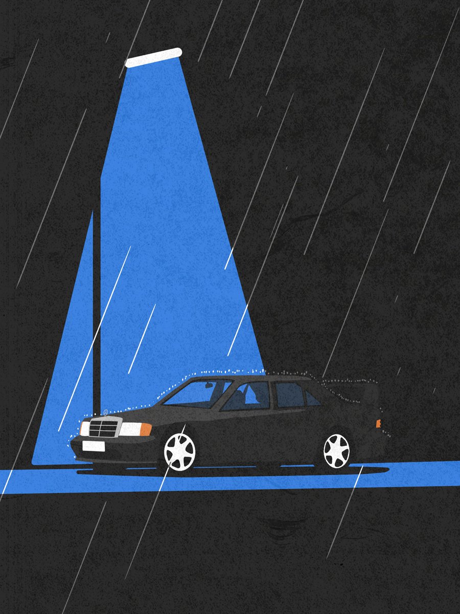 Cant_Forget_U__'s tweet photo. 描いた。日曜日に雨ドライブしてから雨の絵描きたくなった。 https://t.co/7LdlU7qu56