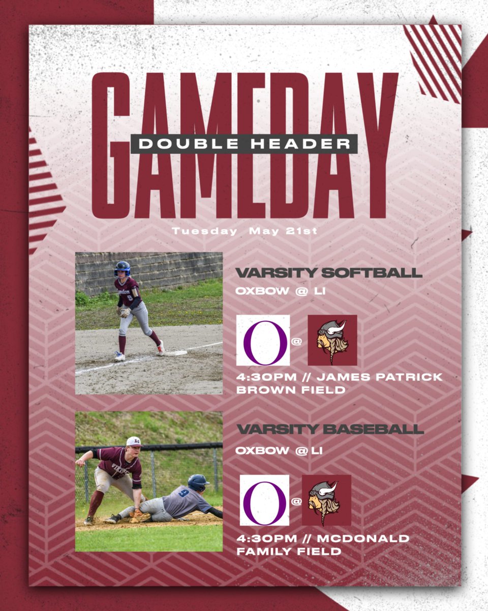 Good Luck to Softball and Baseball today as they face Oxbow at home @ 4:30PM.
#GOVIKES