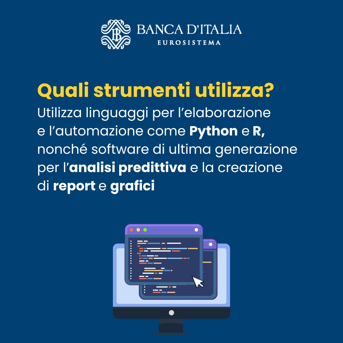 📢 #Concorso #Bankitalia per l’assunzione a tempo indeterminato di 10 laureate e laureati #STEM con competenze in Data Science.
⏰ Domanda entro le h 16.00 del 14 giugno 2024.
Che cosa aspetti?
📄 Trovi bando e info qui 👉 bit.ly/44XAbHb

#BigData #MachineLearning #AI