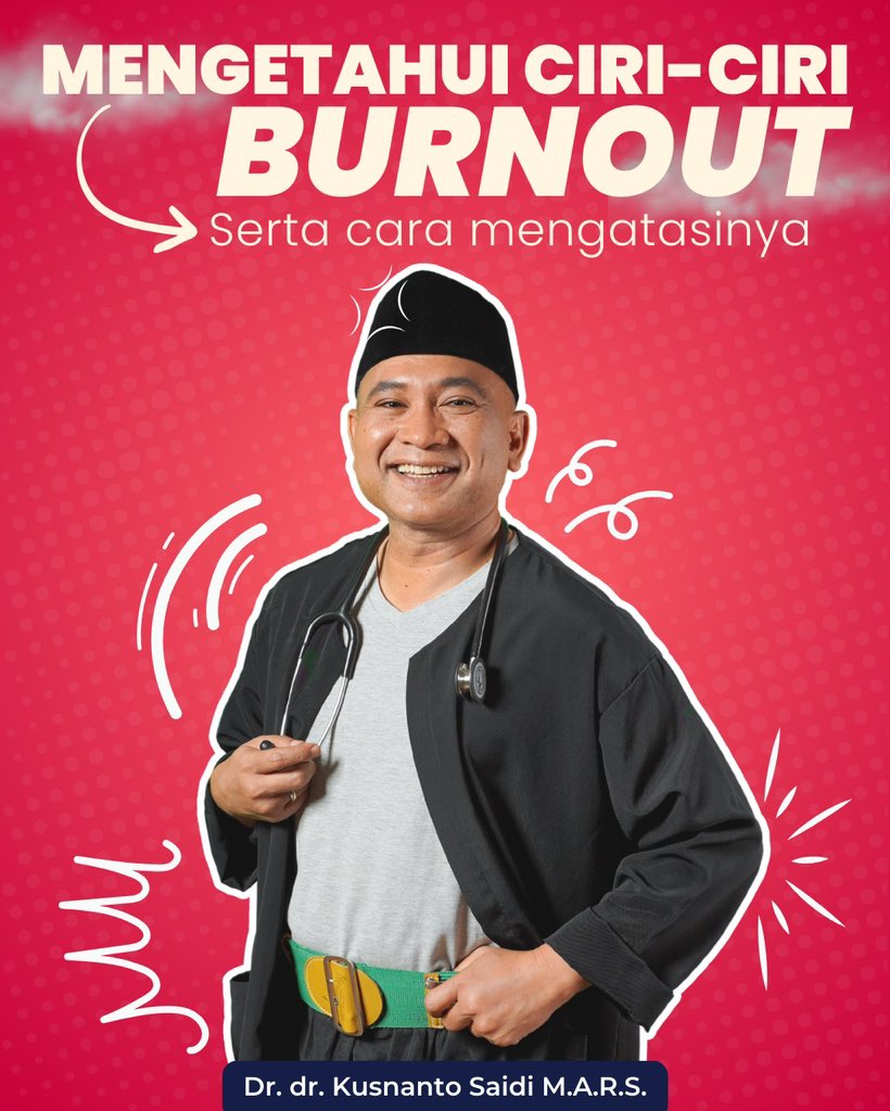 stefarays's tweet photo. Ketahui ciri-ciri serta cara mengatasi burnout agar kesehatan jasmani dan rohani kamu tetap terjaga 💪
#Pakdokter
#Bersamapakdokter
#rakyatbekasidukungkusnanto
#kusnantosaidi
#putrabekasi https://t.co/9ZLoi6FVGf