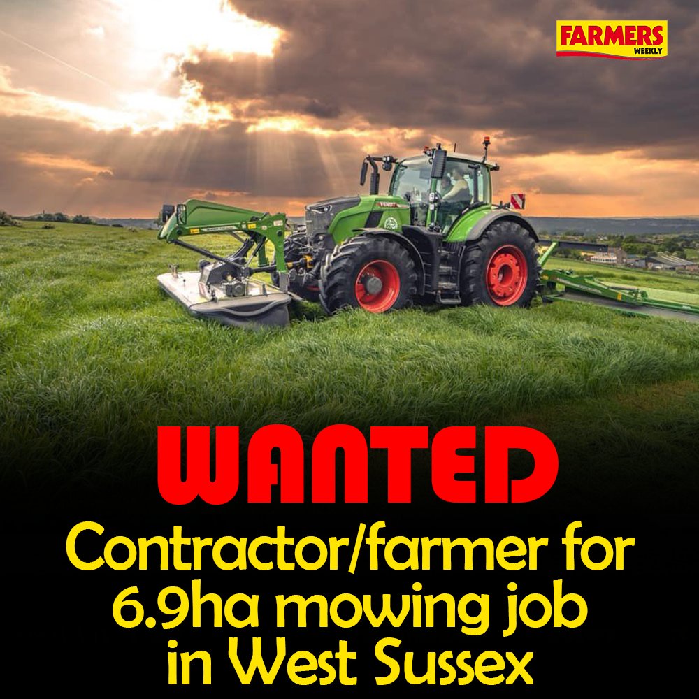⚠️ HELP NEEDED! 👋 We are looking for a contractor or farmer who can help with a 6.9ha mowing job in Haywards Heath, as soon as possible. DM us for more details. 🙂