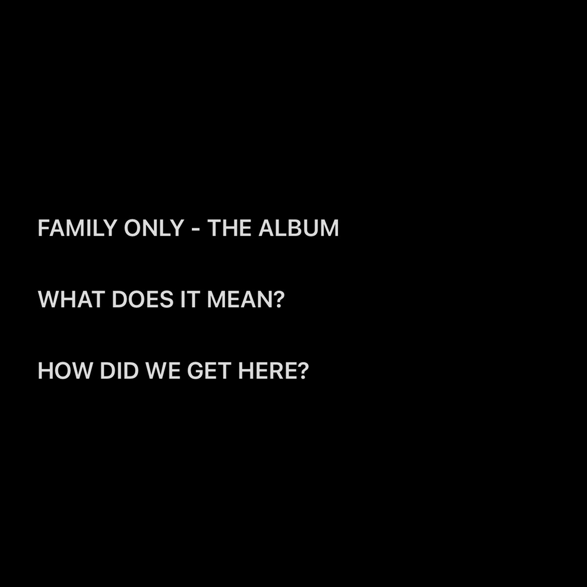 IAMBRU_UK's tweet photo. BRU-C. FAMILY ONLY. THE ALBUM. 0207 DEF JAM RECORDINGS. 14/06/24.

>> https://t.co/AcrPFN7Qor https://t.co/CJqWTbBkFQ
