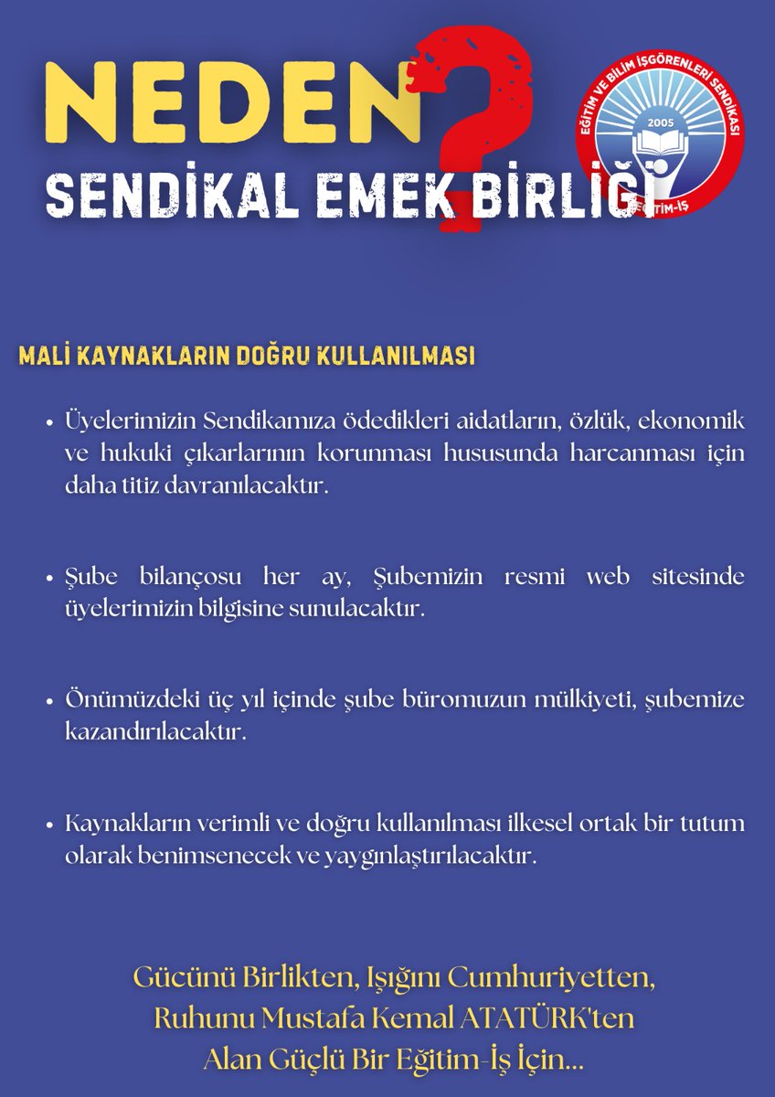 erturk_hsyn's tweet photo. Gücünü birlikten, ışığını Cumhuriyetten, ruhunu Mustafa Kemal Atatürk'ten alan bir Samsun Şube için...
BİZ VARIZ, GÖREVE HAZIRIZ...
@egitimis 
@kademozbay_ https://t.co/xc8wgWNdJM