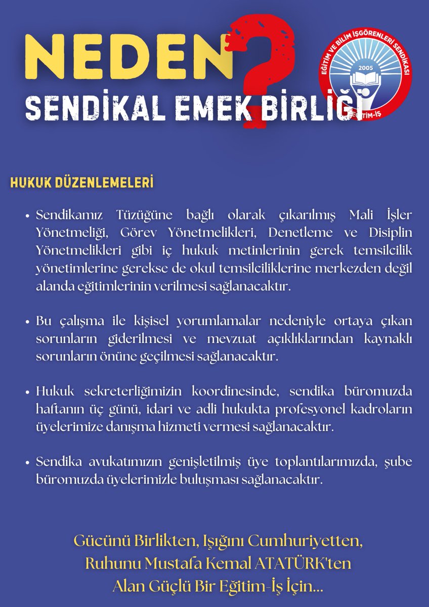 erturk_hsyn's tweet photo. Gücünü birlikten, ışığını Cumhuriyetten, ruhunu Mustafa Kemal Atatürk'ten alan bir Samsun Şube için...
BİZ VARIZ, GÖREVE HAZIRIZ...
@egitimis 
@kademozbay_ https://t.co/xc8wgWNdJM