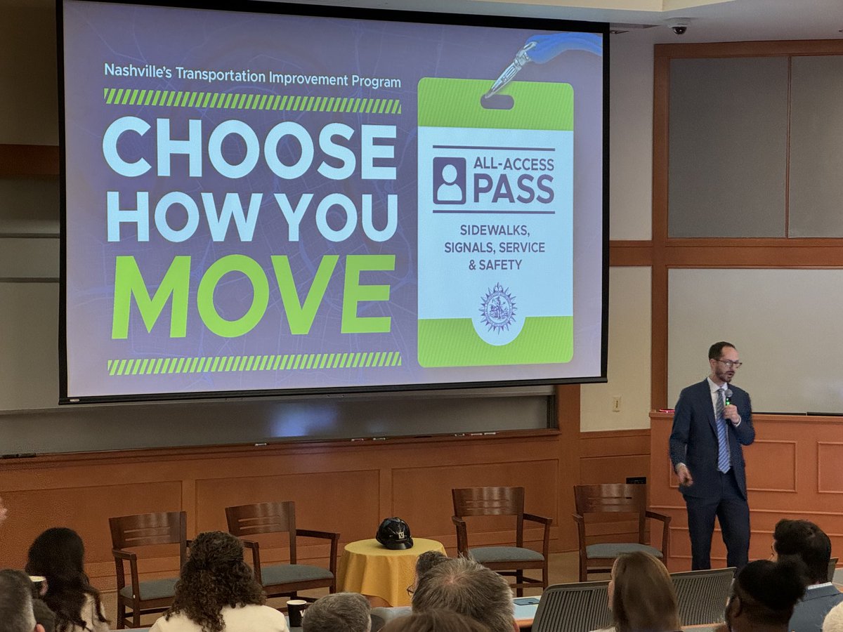 Mickster49's tweet photo. Hearing Mayor O’Connell today outline his transportation initiative at the Vanderbilt University Project Management Symposium. https://t.co/zJ2qGhXDED