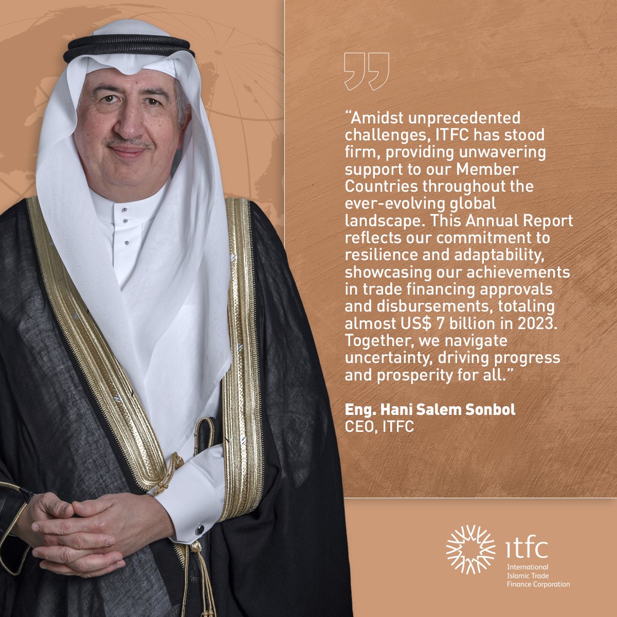 ITFCCORP's tweet photo. Our latest report showcases ITFC's resilience and adaptability amidst the ever-changing global landscape, reaffirming our commitment to supporting Member Countries.
Explore the interactive version here: https://t.co/bJFGF9CdOx
#ITFCImpact #2023AnnualReport #ITFC #AnnualReport #2023Achievements
