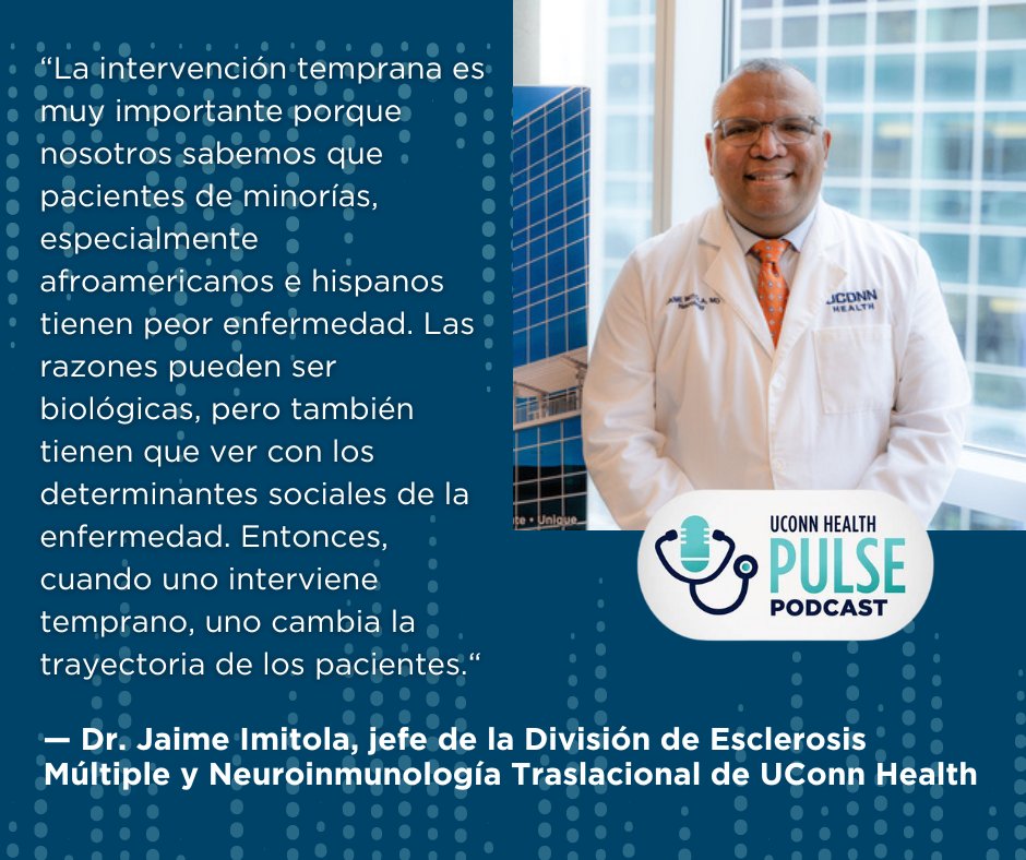 Los determinantes sociales de la salud, incluidas las barreras culturales, pueden dificultar el diagnóstico de la esclerosis múltiple. Conozca cómo el Dr. Jaime Imitola está ayudando a superar esas barreras.

🎙️Aprende más: bit.ly/3VczIO4