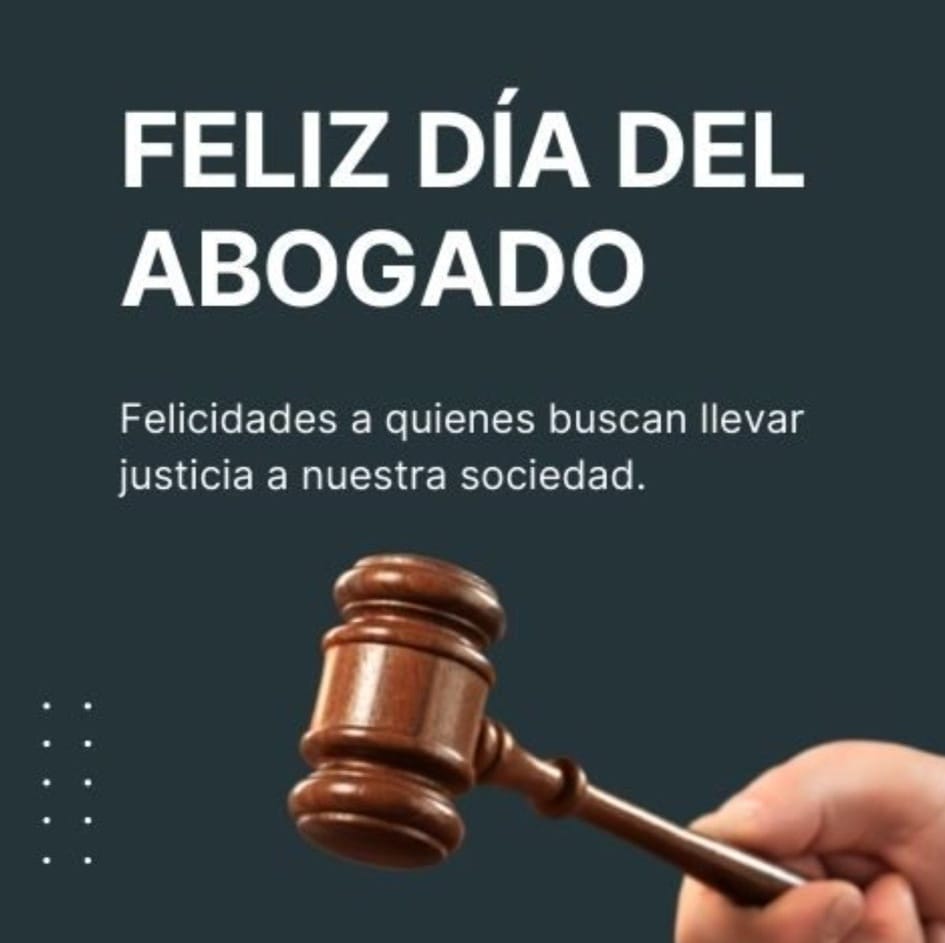 Muchas felicidades para todos los abogados en su día. #PinarXNuevasVictorias