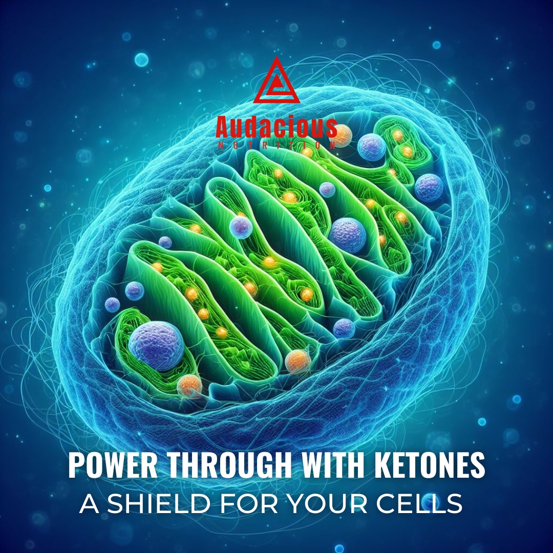 By inviting ketones into your diet, you're helping to dial down oxidative stress and amp up mitochondrial mojo—keeping your cells charged and ready for anything. 

Get ready to glow with inner vitality! 🌟 #KetogenicLife

#AudaciousNutrition