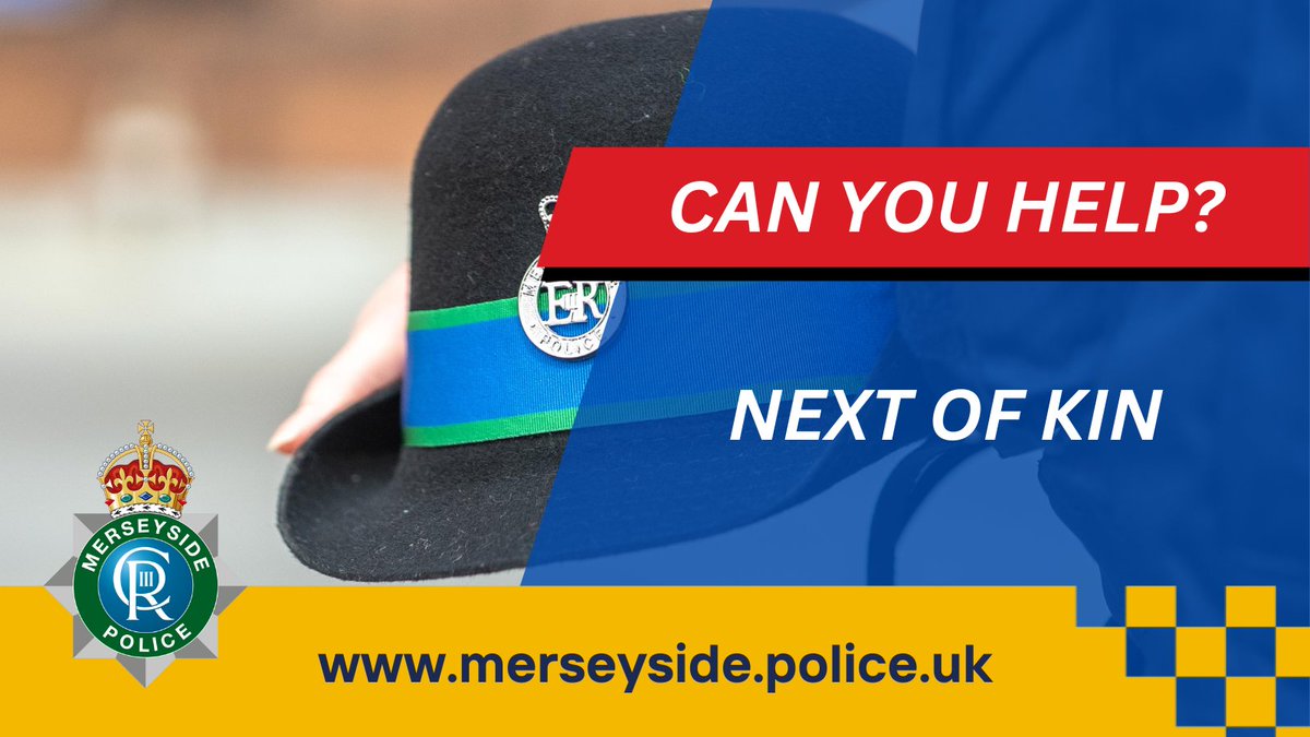 Liverpool Coroner's Office is appealing for help to trace the next-of-kin of Robert Jones, 83, of Mount Road, Wallasey, who sadly passed away on 19th May. Anyone who knows the next-of-kin is asked to call 0151 351 2927 or email HMCoroner@liverpool.gov.uk with any information.