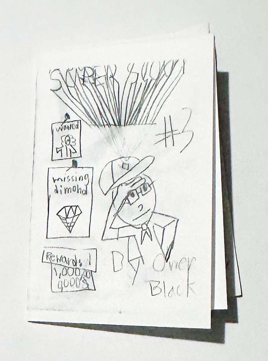 Mini comic kids zine, Super Search #3. picked up at Grid Zine Fest in Salt Lake City last Saturday. dabodab.com/zines/owen-bla…