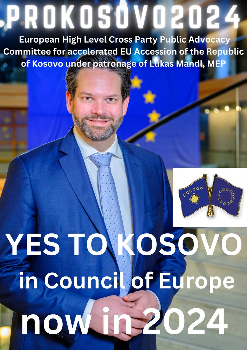 GunterFehlinger's tweet photo. Thanks to @lukasmandl for strong leadership for Kosovo #yestoKosovo in @coe #proKosovo
@albinkurti @VjosaOsmaniPRKS @LumirAbdixhiku @ThisisKaltri @admirim @adriatikk @rtklivecom https://t.co/mxiPTQqgpo