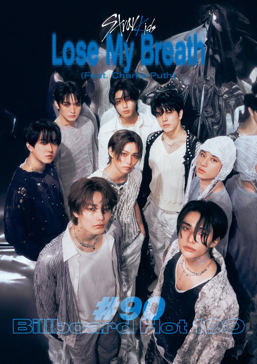 Stray Kids(스트레이 키즈) "Lose My Breath (Feat. Charlie Puth)"

🌊 𝐍𝐨.𝟗𝟎 on Billboard Hot 100 "Lose My Breath (Feat. Charlie Puth)"

Thank you, STAY🩵

#StrayKids #스트레이키즈
#LoseMyBreath Feat. #CharliePuth
#LoseMyBreath_Remixes
#LoseMyBreath_StrayKidsVer