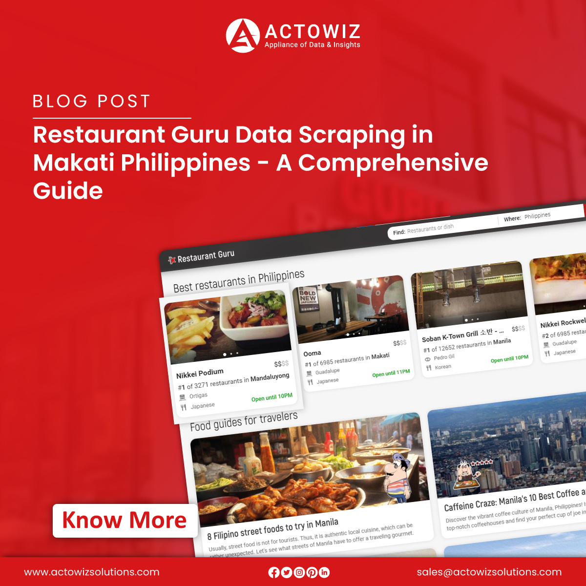 Explore comprehensive #RestaurantGurudatascraping in Makati, Philippines, for valuable insights into the local restaurant scene & market trends. actowizsolutions.com/restaurant-gur… #ScrapePhilippinesRestaurantGuruData #ExtractMakatiRestaurantGuruData #actowizsolutions #usa #uk #uae