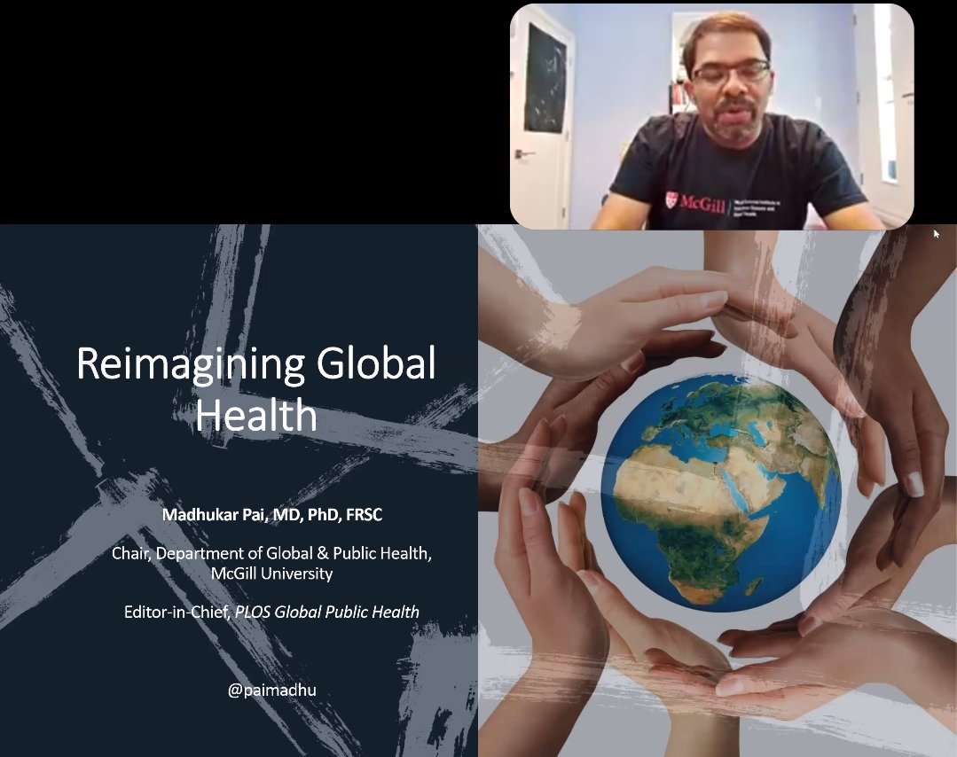 iamverahokeyo's tweet photo. Grateful to @McGill_SPGH/@mcgillu for the scholarship for the course "Reimagining Global Health". 
@paimadhu has started us off with profound statements.

"I don't use "climate change" any more because it's neutral; it doesn't show who will be affected the most." https://t.co/quoh40mw8D