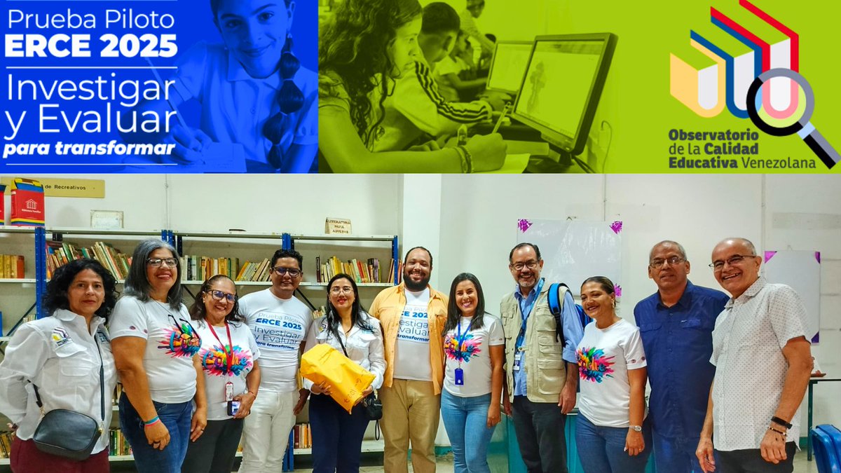Edu_Caracas's tweet photo. En la implementación de la Prueba Piloto ERCE 2025, más de 60 mil educadores/as comprometidos/as, se unen para desarrollar y fortalecer procesos de evaluación a nivel Nacional, en Caracas, continuamos la aplicación en la U.E.N. Carlos D. Chalbaud.

@_LaAvanzadora
@gracielamarilis https://t.co/gN3fOaIP58