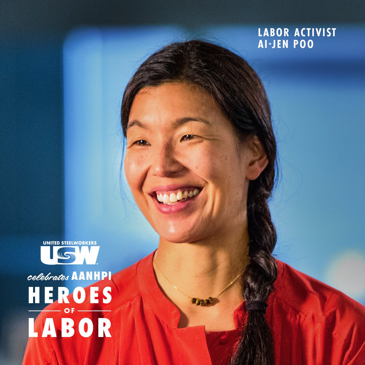 The USW continues to celebrate #AANHPI Heritage Month by applauding the work of labor activist Ai-jen Poo. She serves as the president of the National Domestic Workers Alliance, which seeks fair treatment for low-income laborers.