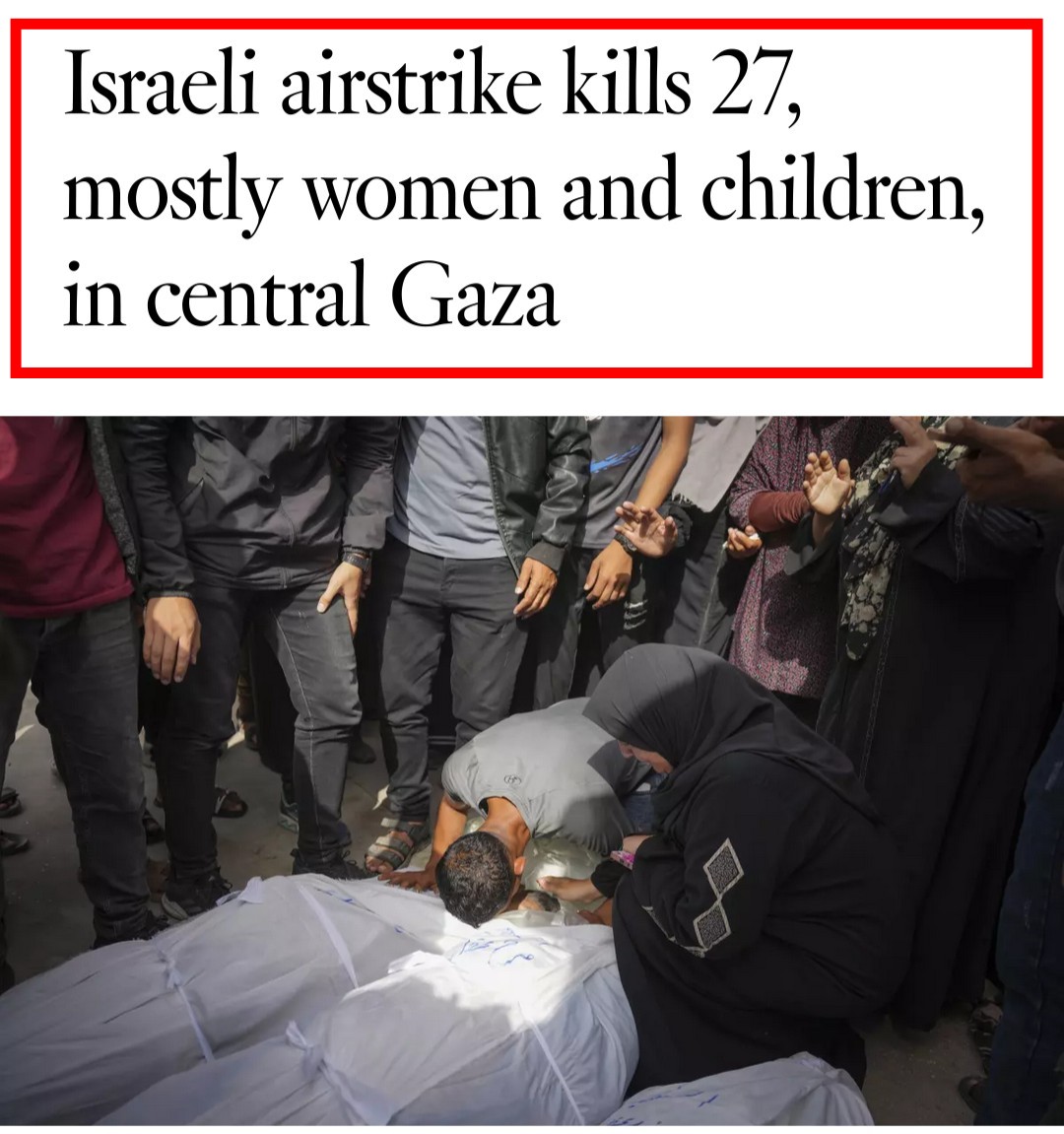 While the <a href="/WhiteHouse/">The White House</a> is busy criticising the <a href="/IntlCrimCourt/">Int'l Criminal Court</a> for seeking arrest warrants for Netanyahu &amp; Yoav Gallant for #warcrimes, Israel continues to massacre women and children in Gaza with shocking impunity.
❎️End complicty. 
✅️Support accountability.