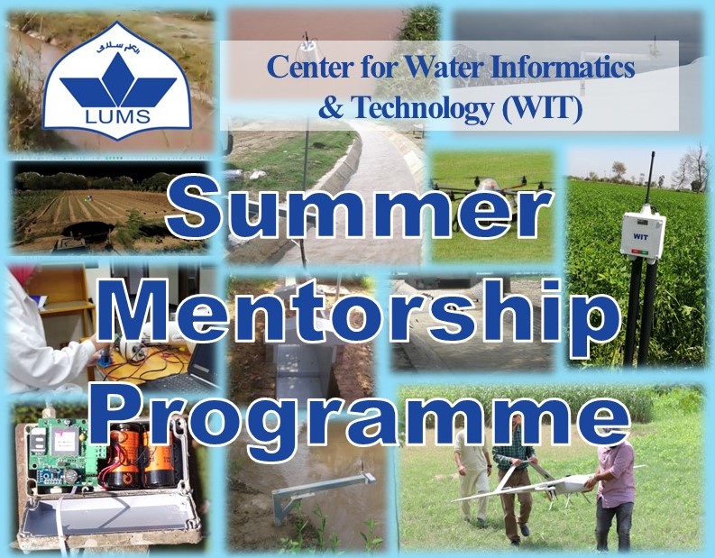 witlums's tweet photo. The LUMS Centre for Water Informatics and Technology (WIT) is delighted to announce the launch of the WIT Summer Mentorship Programme for 2024! https://t.co/YhXHQWUgd5