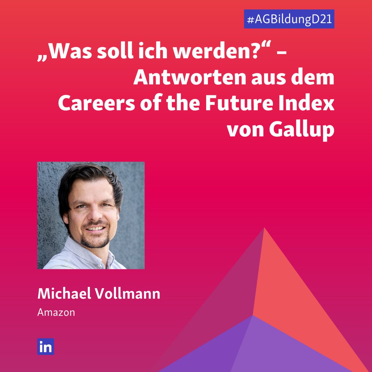 initiatived21's tweet image. Morgen bei der #AGBildungD21: #FutureSkills im Fokus: Die Arbeitswelt von morgen gestalten
Es geht um die Frage, wie wir unsere Schüler*innen schon heute auf die Arbeitswelt von morgen vorbereiten können und müssen.
Infos: initiatived21.de/veranstaltunge…
#twlz #BlueLZ