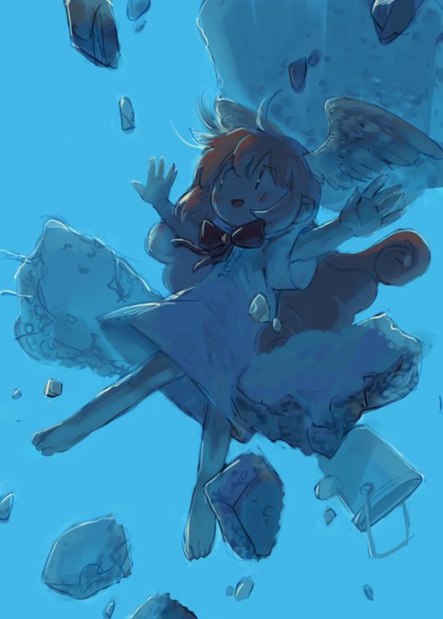 「blue background bow」 illustration images(Latest)