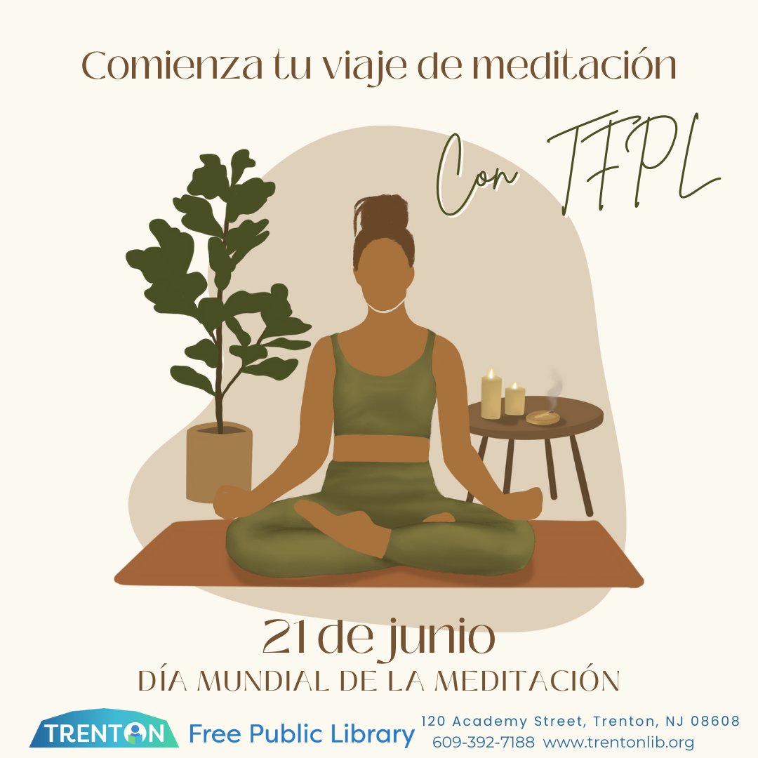 Explore the serenity of meditation this World Meditation Day with Trenton Free Public Library's collection of insightful meditation books. Discover ancient wisdom and modern techniques to enhance your mindfulness practice. #WorldMeditationDay #TrentonLibrary #MeditationBooks
