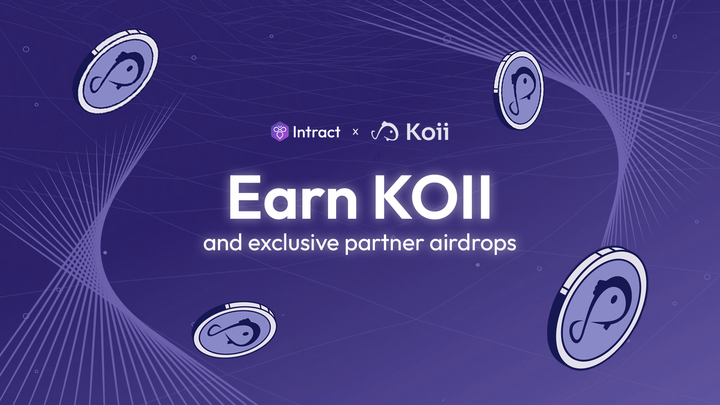 Run a node ➡️ win airdrop ➡️ repeat @KoiiFoundation, the first L1 for AI & DePIN has landed on Intract! Just run their node to win $KOII & exclusive partner airdrops: link.intract.io/Koii
