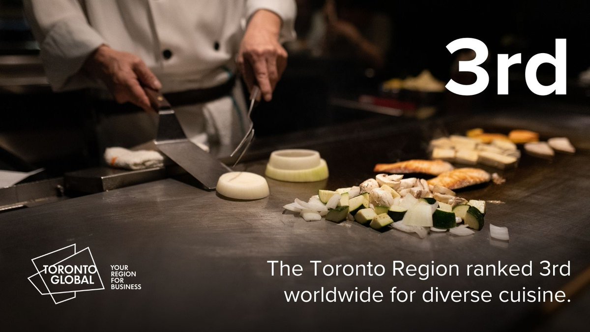 The Toronto Region was ranked 3rd in the world for our diverse cuisine. That means we have access to flavours from all corners of the globe right here at home 🥘 Whether you're craving chole bhature, jonesing for some jajangmyeon or just looking for a traditional deep dish