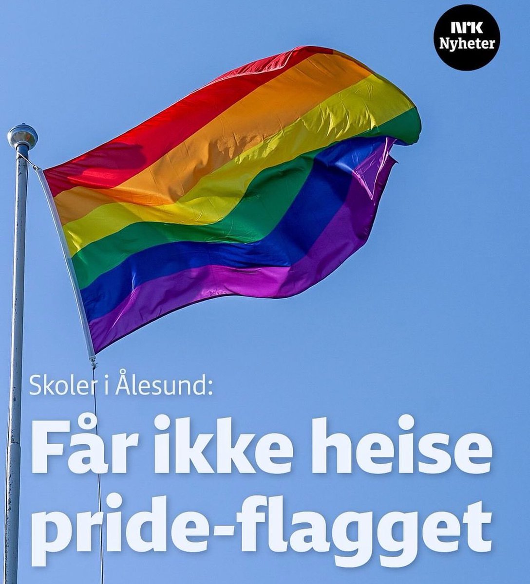 Under to år siden en idiot skøyt opp Oslos gater pga pride og nå er det forbud mot å flagge. 

Folk har mista det helt