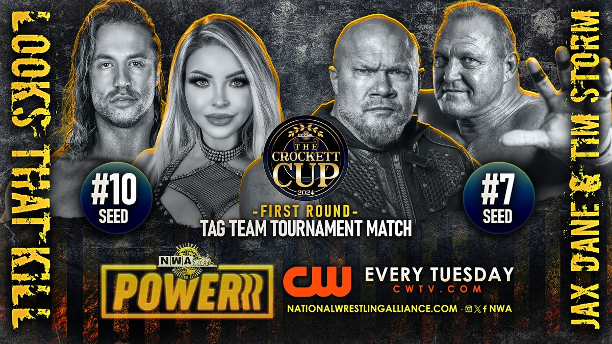 An all-new NWA POWERRR is live on @TheCW! We've got two first round matches for The Crockett Cup, Women's Tag Team action and the World Junior Heavyweight Championship is on the line! Don't miss it! ➡️cwtv.com/shows/nwa-powe…