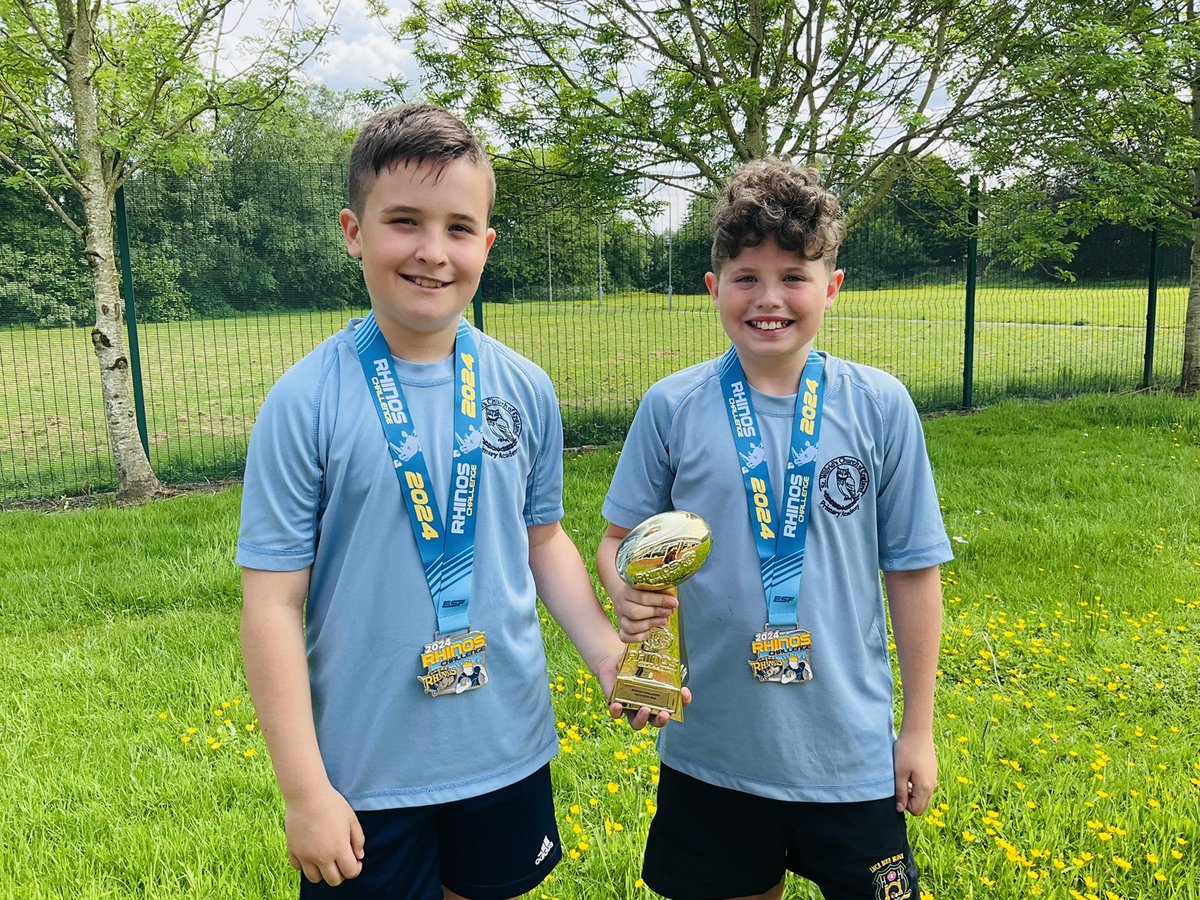 We are incredibly proud of Will and Leon, who went undefeated and won their rugby tournament. Well done and congratulations. 👏🏽 @LT_Trust