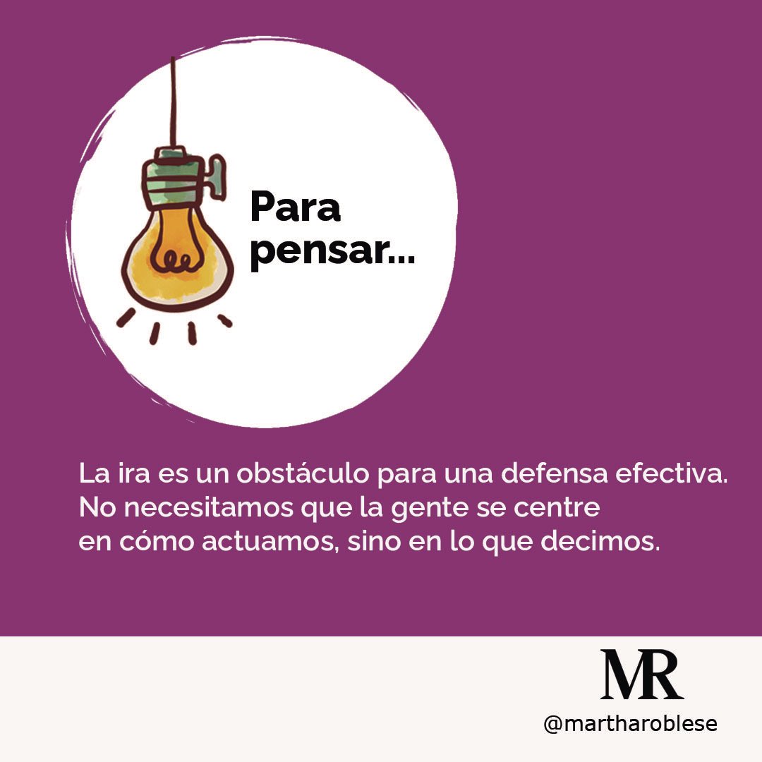 MarthaRoblesE's tweet photo. Saber abogar pasa por mantener el control para exigir. Lo que transforma son los argumentos y la convicción respetuosa con que exigimos acciones o respuestas . 🤔#Educaciónparatodos #Abogar #Derechos https://t.co/JO3dzNctE4