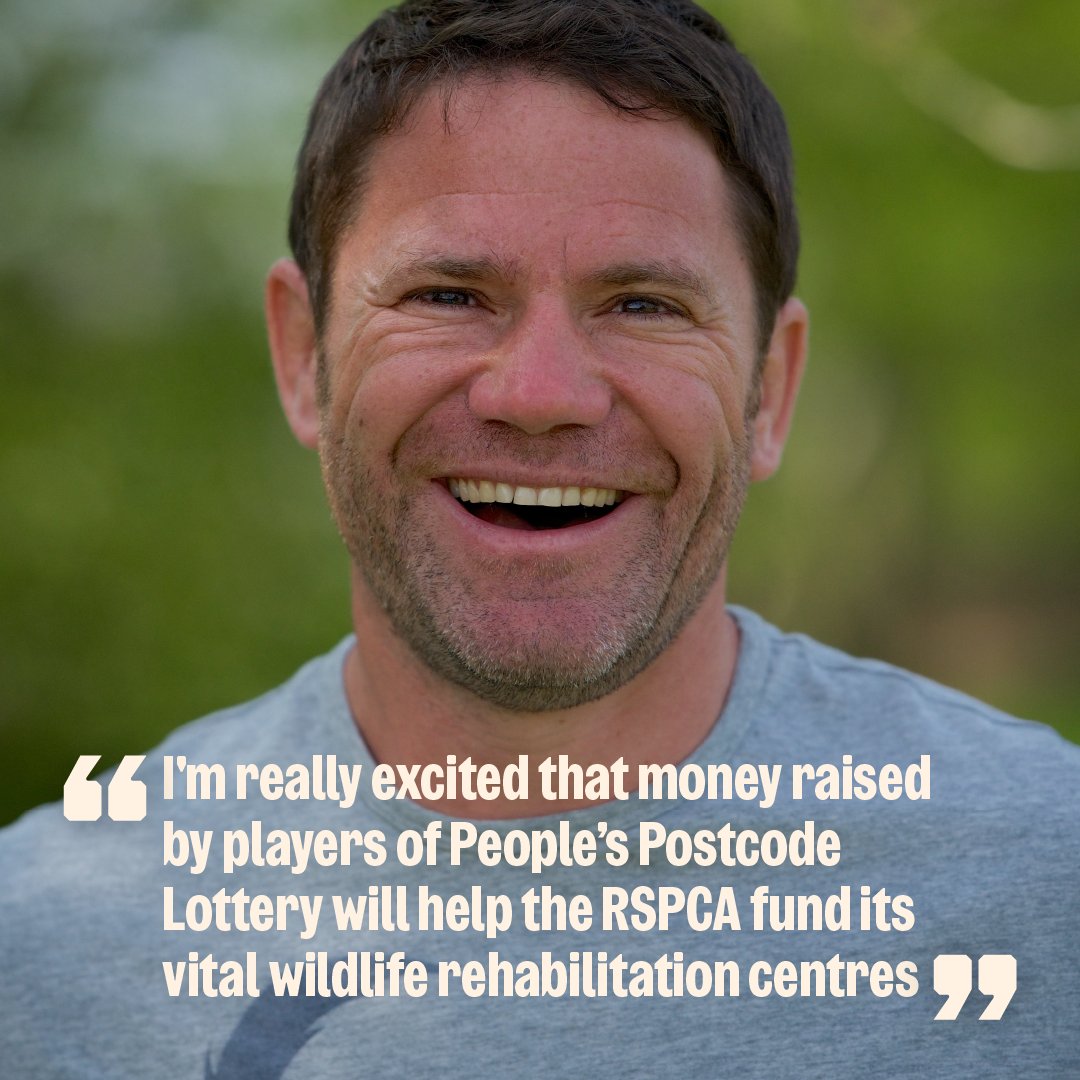 Join us and RSPCA Vice-President @SteveBackshall in saying a huge thank you to players of @PostcodeLottery ! Thanks to them, our specialist wildlife rehabilitation work is getting a much-needed boost with an incredible £400,000 funding 💙 bit.ly/3iGr1L3