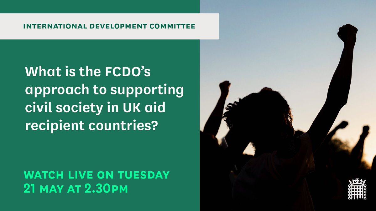 Starting now, join us with @amnesty, @IFES1987, and more as we explore how the @FCDOGovUK can support civil society and #democracy around the world. @theodoraclarke Watch live: parliamentlive.tv/event/index/59…