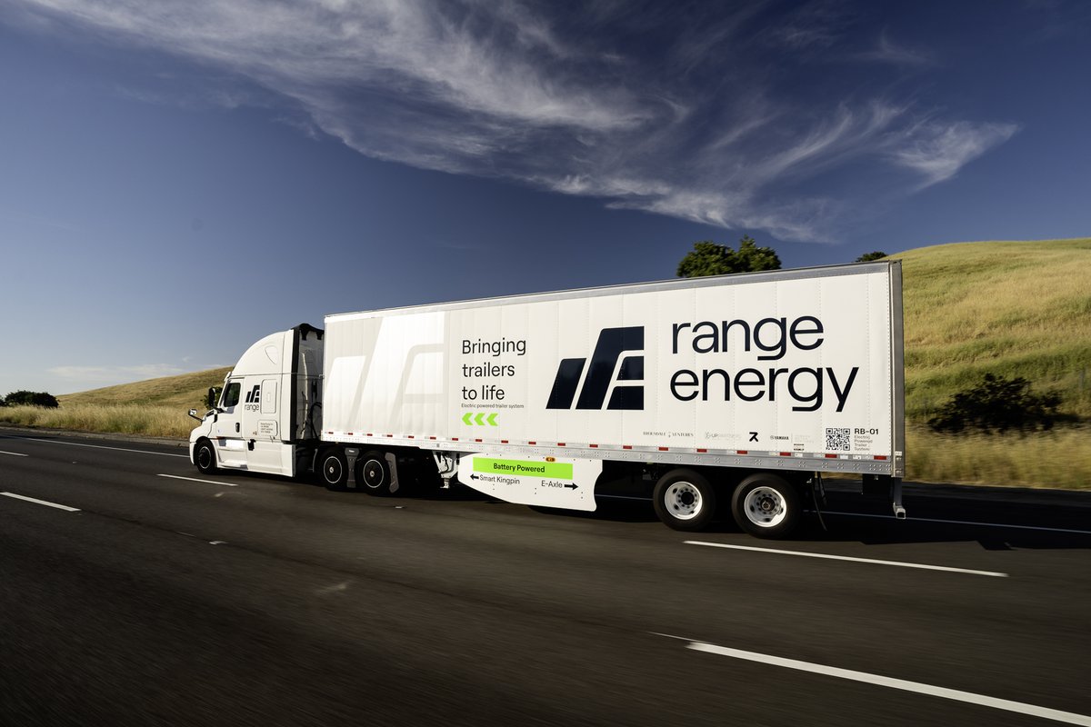 RangeEnergy's tweet photo. Range Energy Debuts Its Next Generation Electric-Powered Trailer System, the RB-01, at the Advanced Clean Transportation Expo (ACT Expo / ACT News)
https://t.co/JkHqRSwgnv
#ACTexpo #RangeEnergyRB01 #ElectricPoweredTrailerSystem #RangeEnergy #BringingTrailersToLife https://t.co/YXEjogLYt8