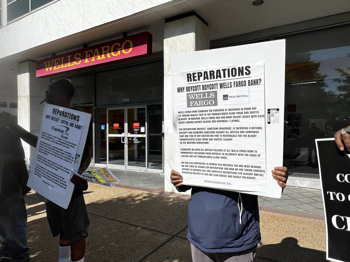 PositivelyBrie's tweet photo. Presidential Candidate @CornelWest joins protesters in D.C. calling for reparations https://t.co/rdvB8XfY9d