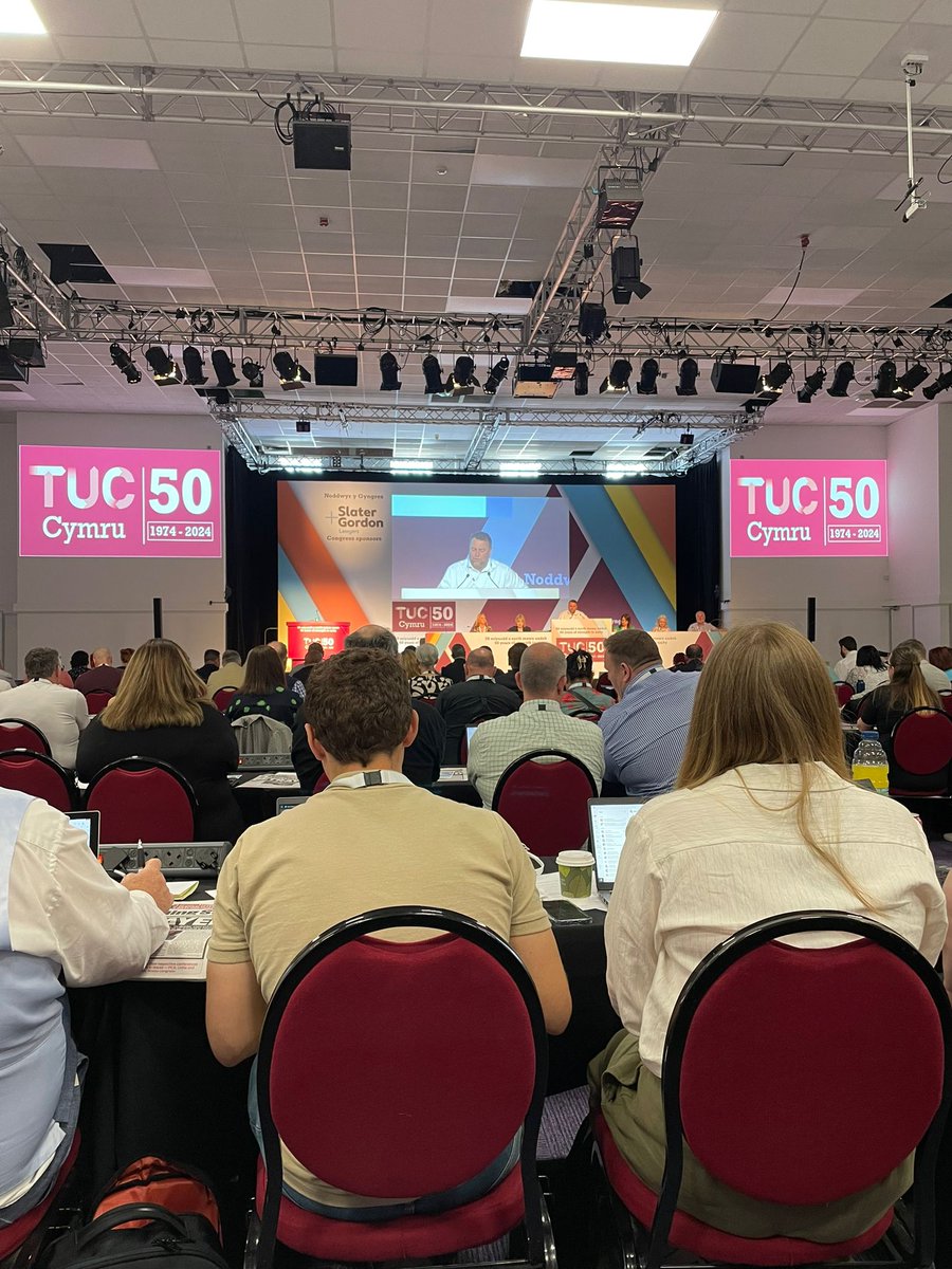 We're proud to be in Llandudno at Congress 2024 to celebrate 50 years of <a href="/walestuc/">TUC Cymru</a>

#TUCCymru50