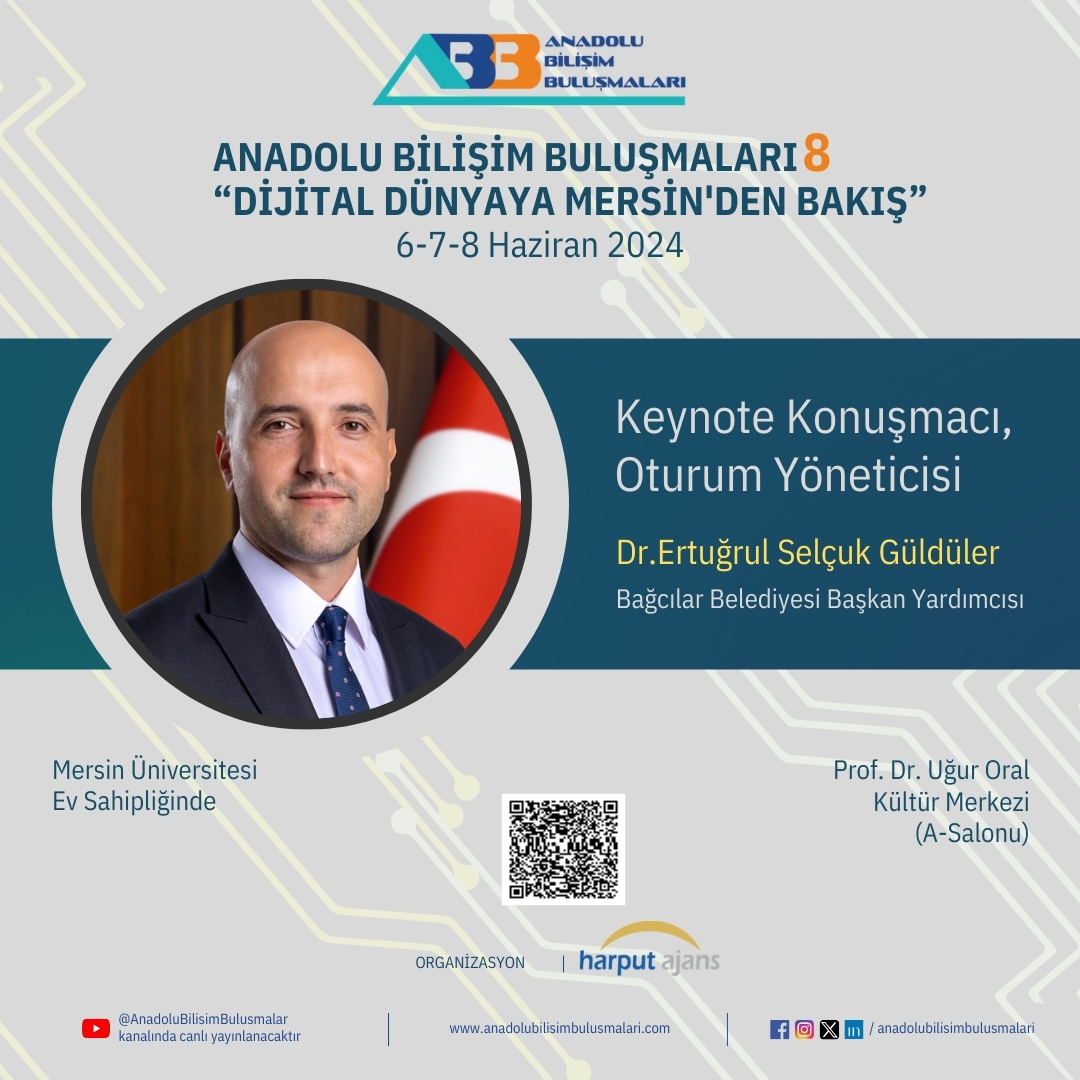 ajansharputt's tweet photo. 📢✨ #anadolubilişimbuluşmaları 'nın https://t.co/rGVavZpKFC için hazır mısınız? 🚀 Mersin'de, "Dijital Dünyaya Mersin'den Bakış" temasıyla bir araya geliyoruz! 🌍
📅 Tarih: 6-7-8 Haziran
📍 Yer: Mersin Üniversitesi  🔍 #dijitaldünya #mersinüniversitesi #harputajans #teknoloji https://t.co/yzYMVxklPp