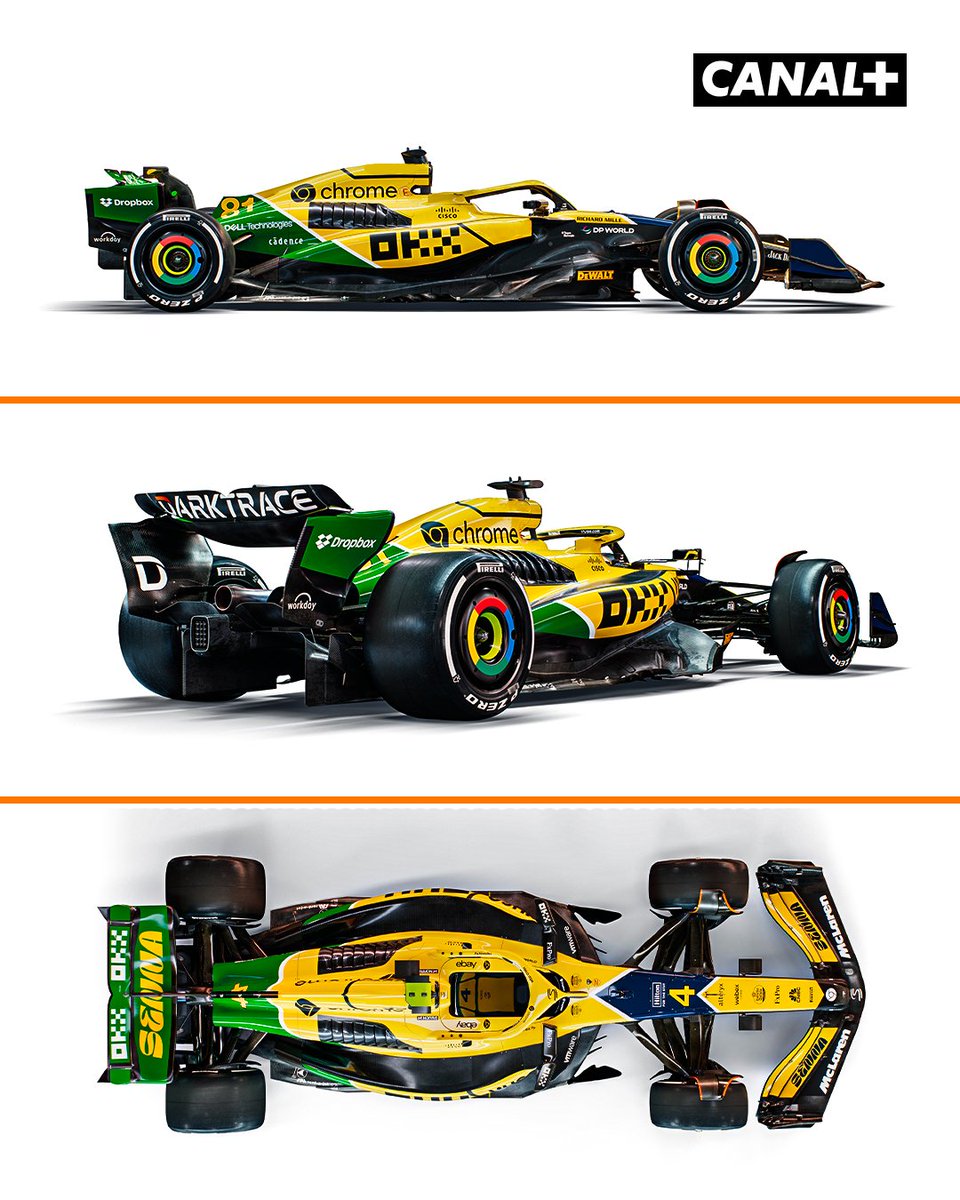 CanalplusF1's tweet photo. McLaren dévoile une livrée spéciale pour Monaco, en hommage à Ayrton Senna 🇲🇨🇧🇷

Le Brésilien a remporté 5 années de suite le Grand Prix de Monaco avec McLaren (1989, 90, 91, 92, 93) 🏆

Que pensez-vous de cette livrée ? #F1 #MonacoGP https://t.co/UnzeeUDDUF