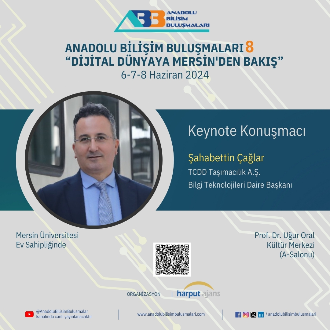 ajansharputt's tweet photo. 📢✨ #anadolubilişimbuluşmaları 'nın https://t.co/rGVavZpKFC için hazır mısınız? 🚀 Mersin'de, "Dijital Dünyaya Mersin'den Bakış" temasıyla bir araya geliyoruz! 🌍
📅 Tarih: 6-7-8 Haziran
📍 Yer: Mersin Üniversitesi  🔍 #dijitaldünya #mersinüniversitesi #harputajans #teknoloji https://t.co/EGQNEb0cyE