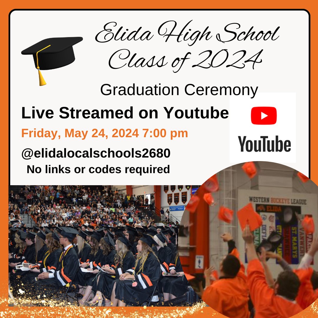 Watch the ceremony on the district Youtube Channel this Friday, May 24 @ 7 pm. <a href="/EHS_DawgHouse/">The Dawg House</a>