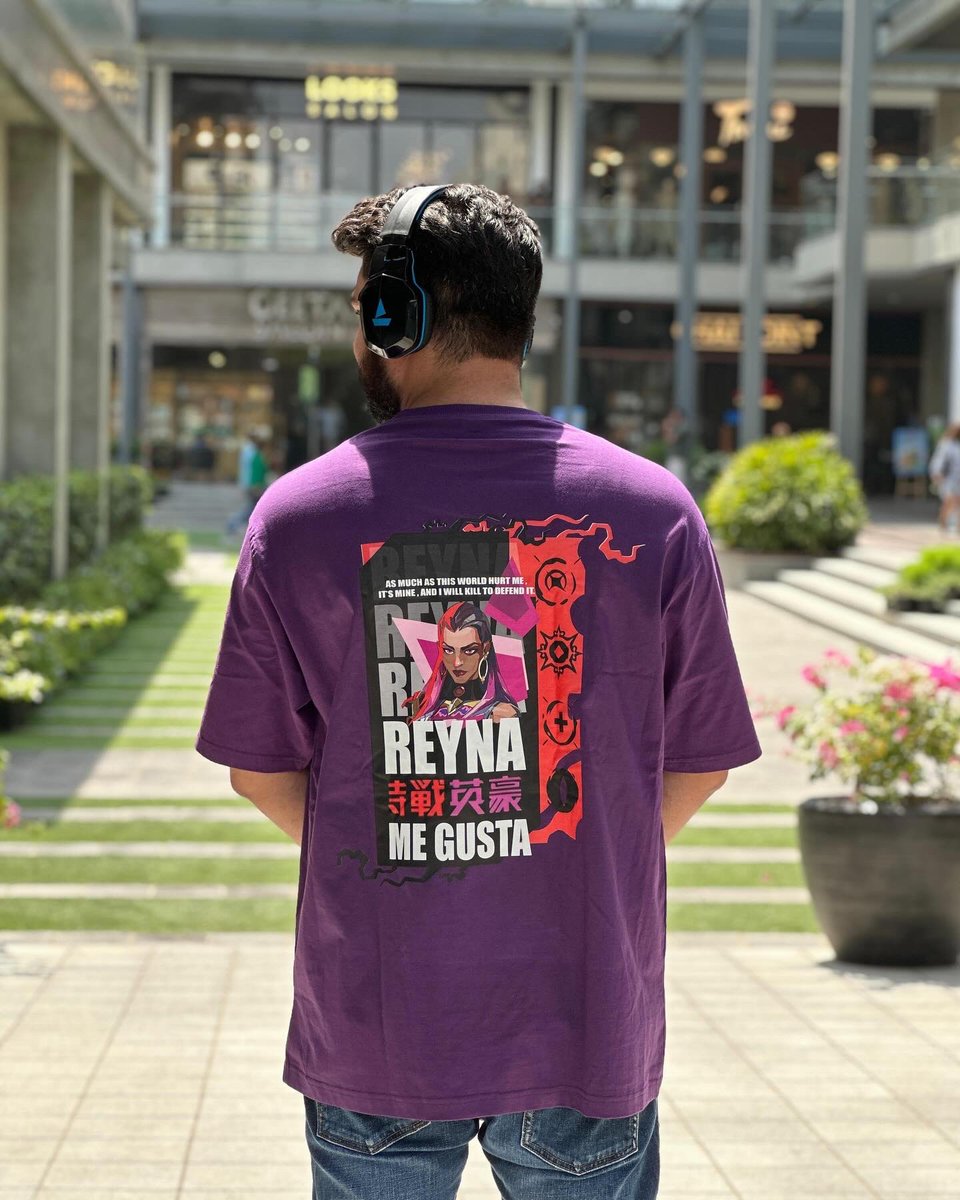 Empower your gameplay with style. Dive into the virtual realm with Reyna by your side. 🔥👕

SUMMER’24 live now!
Shop here - thegamingstore.in 🔗

#GameInStyle #ReynaRising #ValorantMerch #TheGamingStore #GamingFashion