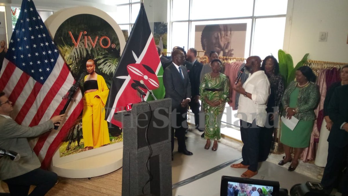 President Ruto Performs the official launch of the 27th ViVo active wear branch. The 27th branch is located in Atlanta and is the first one abroad or outside Kenya. Photos by Peter Wakaba.