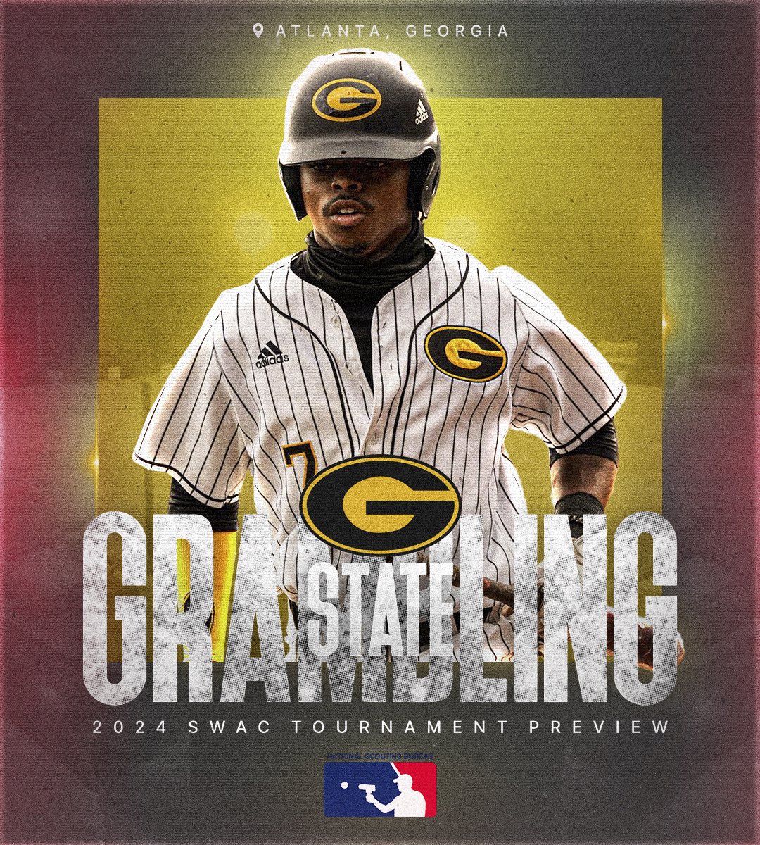 National Scouting Bureau (@nsbscouting) on Twitter photo The National Scouting Bureau presents the SWAC Tournament Previews! 🔥
Grambling State (<a href="/GramSt_Bsb/">Grambling State Baseball</a>) 🐯
⁃Overall Record: 21-25
⁃Conference Record: 18-8
⁃Most recent NSB Ranking: #7
Grambling impressive conference record portrays the type of season they have had this year. The National Scouting Bureau presents the SWAC Tournament Previews! 🔥
Grambling State (<a href="/GramSt_Bsb/">Grambling State Baseball</a>) 🐯
⁃Overall Record: 21-25
⁃Conference Record: 18-8
⁃Most recent NSB Ranking: #7
Grambling impressive conference record portrays the type of season they have had this year.