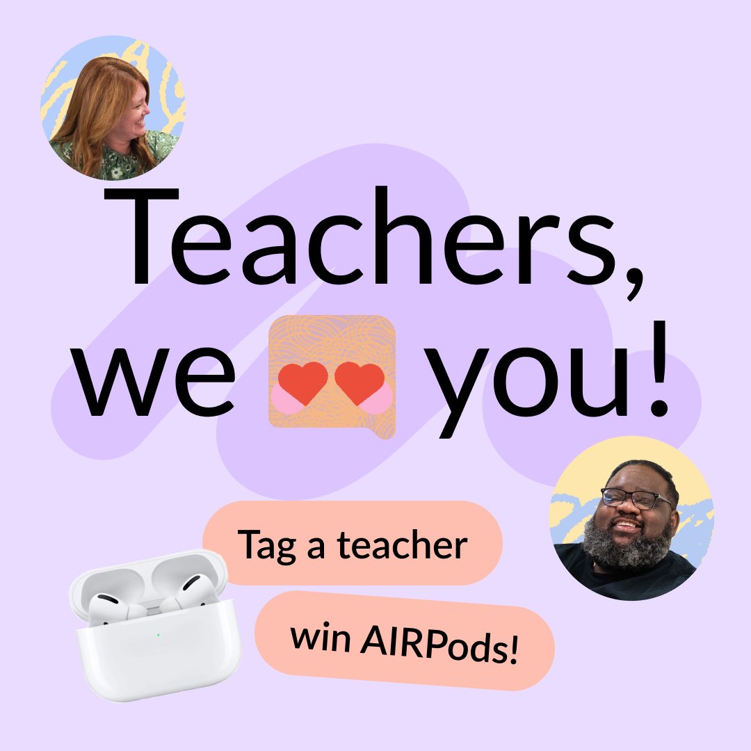 ✨GIVEAWAY✨ Khanmigo for Teachers is FREE! Streamline your prep & get more energy for teaching. Sign up at khanmigo.ai/teach 📣 Help us spread the word & win airpods: 🐦Retweet this tweet 💬Reply and tag a teacher Each tag = 1 entry! Enter by June 2, must live in U.S.