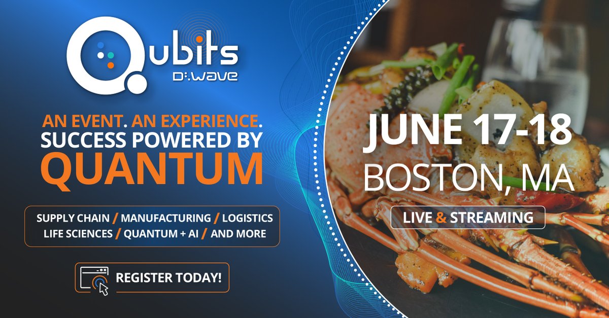Did you know a New England clambake involves way more than clams? Join us in Boston for #Qubits24, our 2-day quantum computing conference, and get a taste of what you can do with #quantum in your business today. Register at: Qubits.com $QBTS