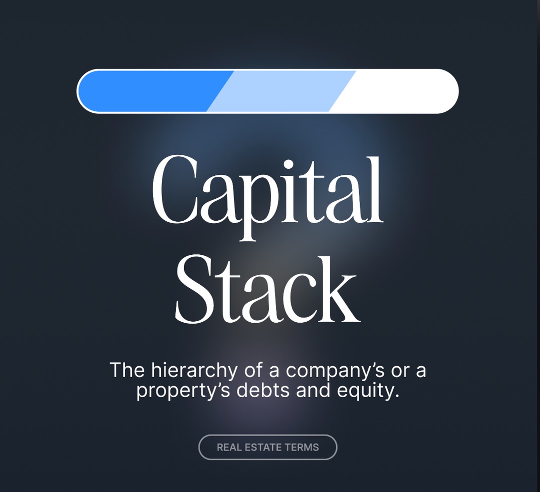 The capital stack is a term used to describe money and how it's used to fund the business. Find out more how to begin developing healthy financial habits. concreit.com/article/the-co… #Concreit #concreitapp #investingapp #investing #realestateinvesting #reits #investing101