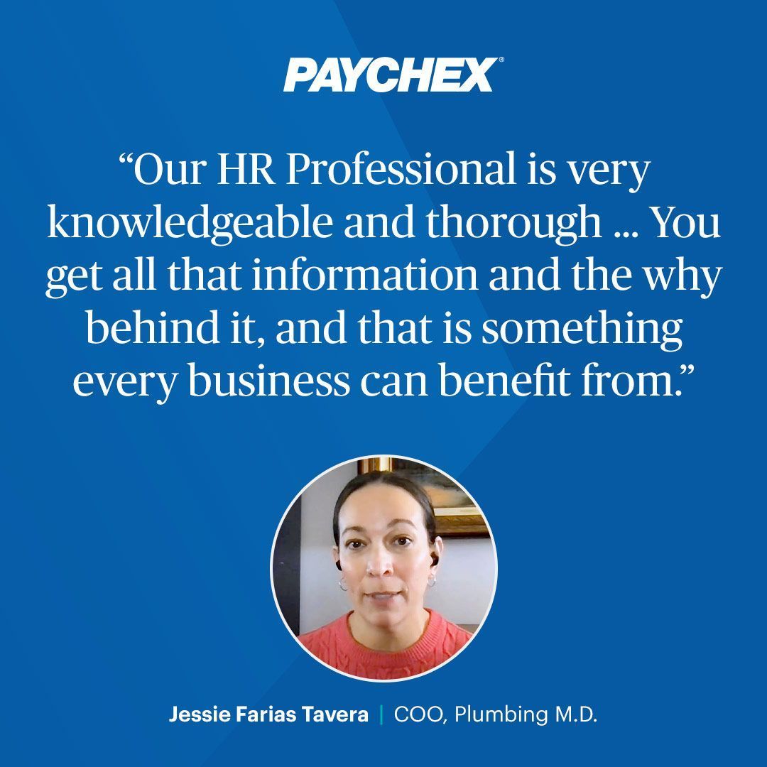 Paychex's tweet image. What did the owners at Plumbing Doctor gain when they turned to Paychex PEO for help addressing complex labor laws? Hear how HR guidance from their Paychex HR Professional helped them reclaim time to grow the family business, at buff.ly/4byLsPY 

#LaborLaws #HR #PEO