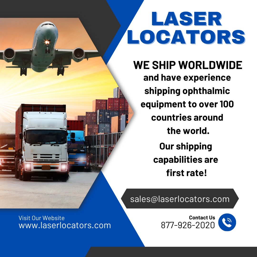 #laserlocators #shipping #ophthalmology #ophthalmicequipment #eyes #WorldWideShipping #oftalmologia #oftalmica #ojos #vision